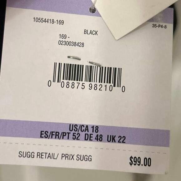 KASPER NWT Open Front Fly Away 3/4 Sleeve Black Suit Jacket Size 18 - Picture 11 of 14